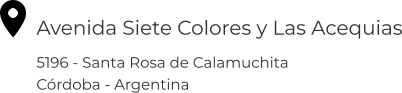 Dirección Cabañas Namasté Calamuchita
